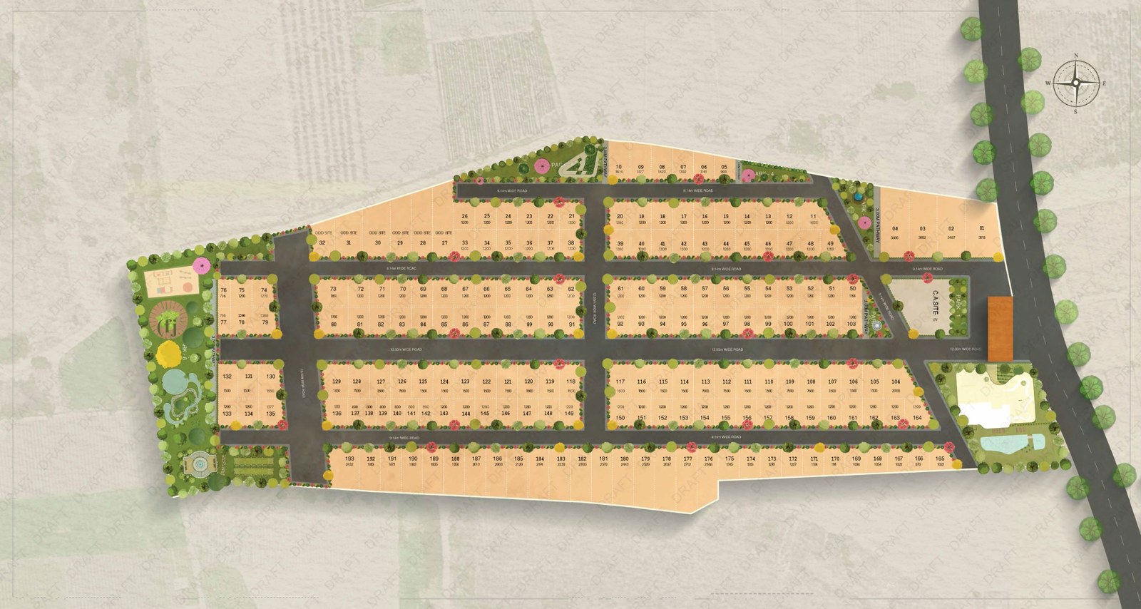 East Bay Gardens by Infinity Infra master plan