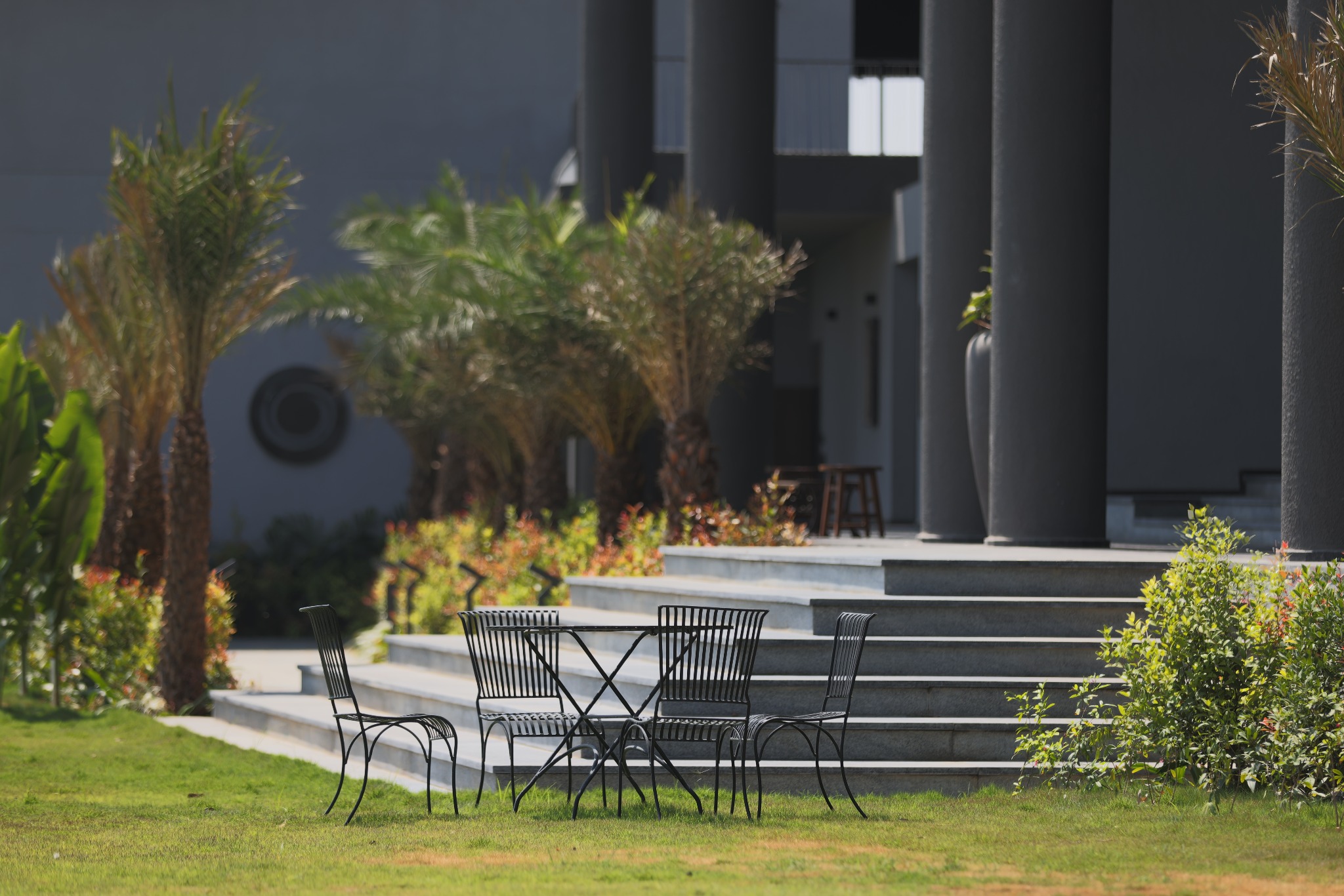 Ecocity by SPA Group clubhouse exterior and landscaped sit out