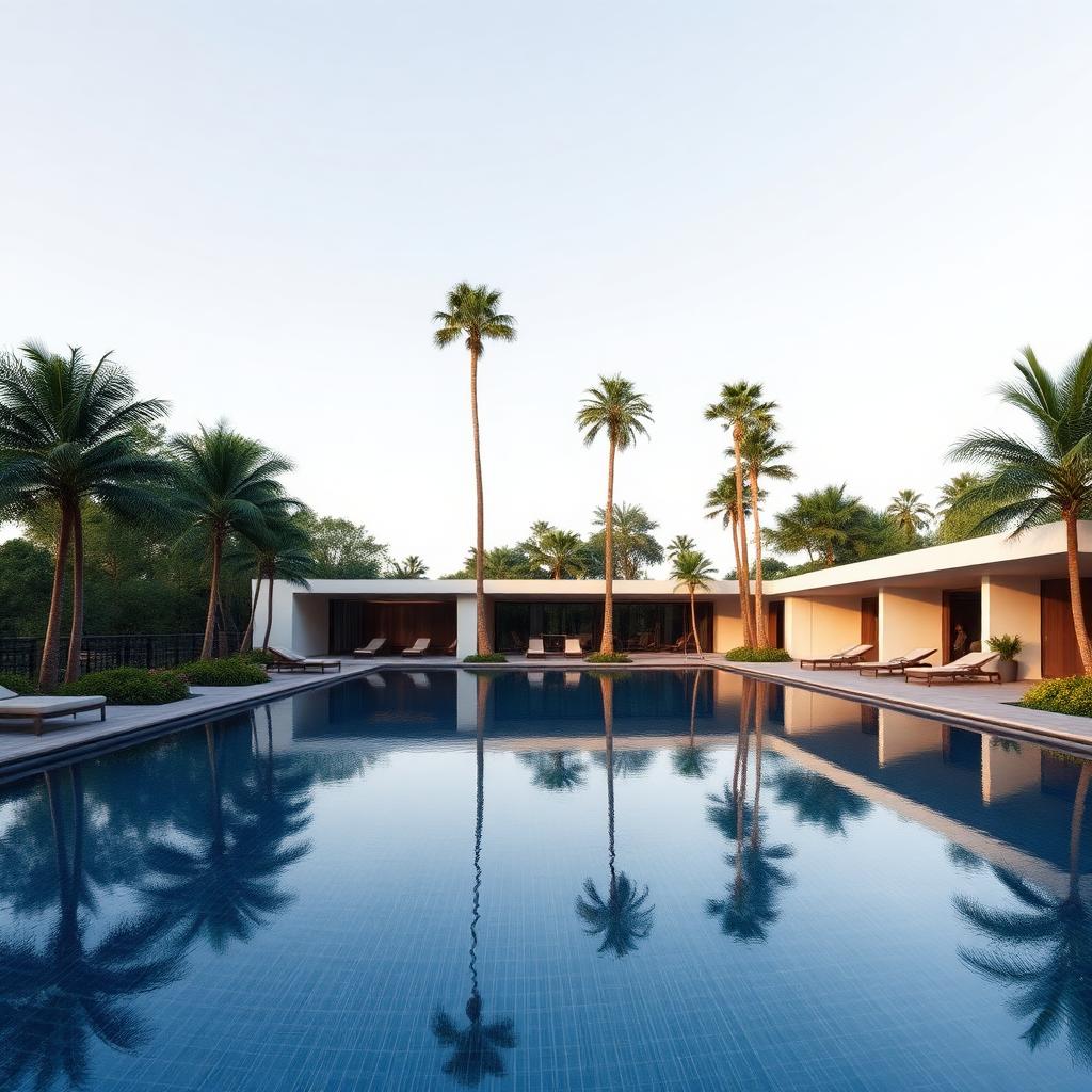 Swimming pool at Manyata Ekamoi