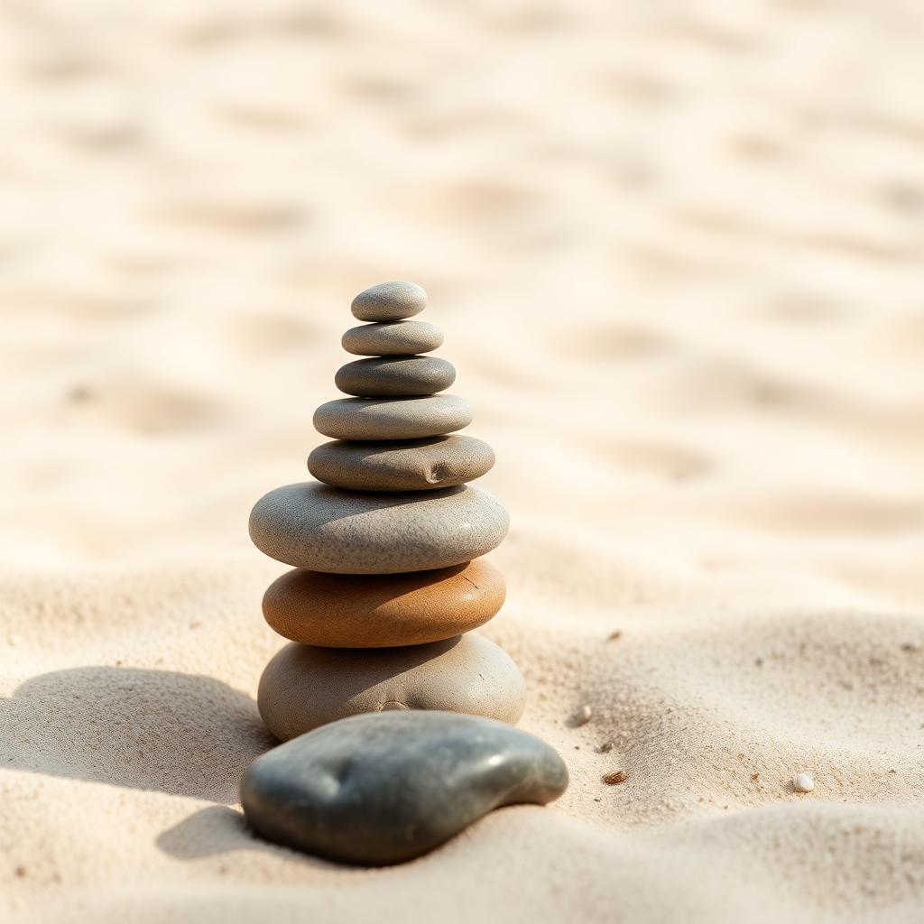 Zen stones at Manyata Ekamoi