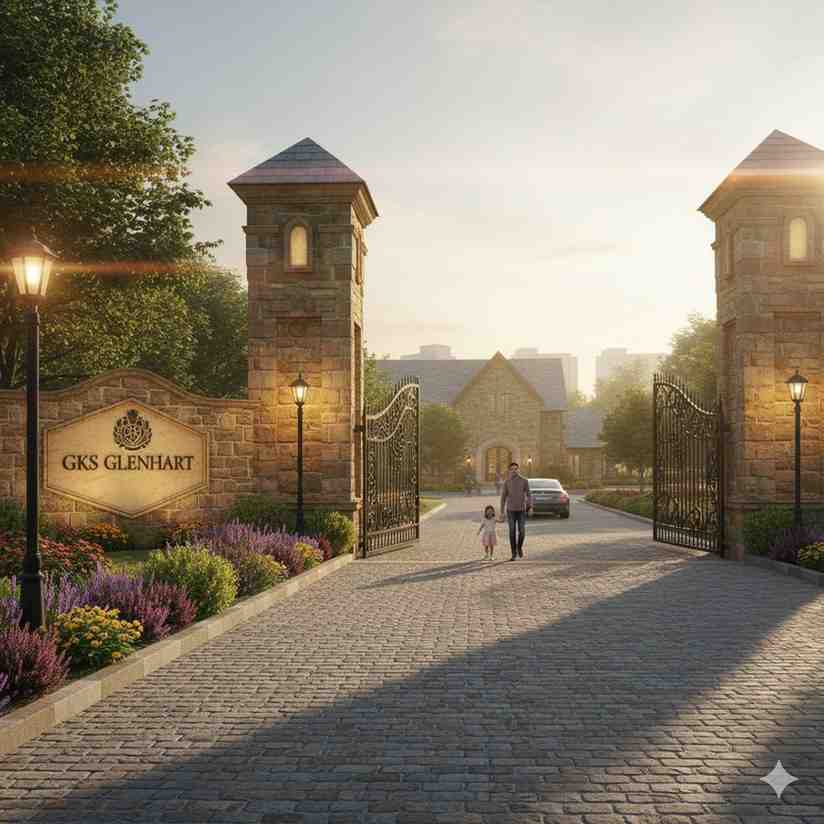 The Glenhart Estates internal road view